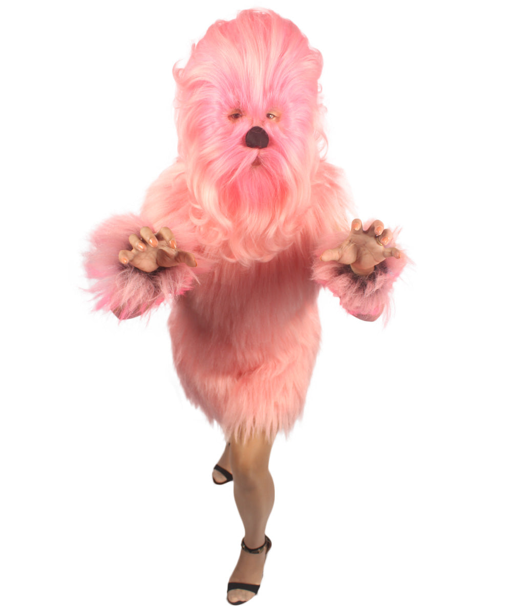 Pink Hairy Warrior Ape Military Leader Costume