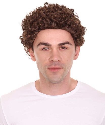 Mini Afro Brown Wig | Cosplay Halloween Wig | Premium Breathable Capless Cap