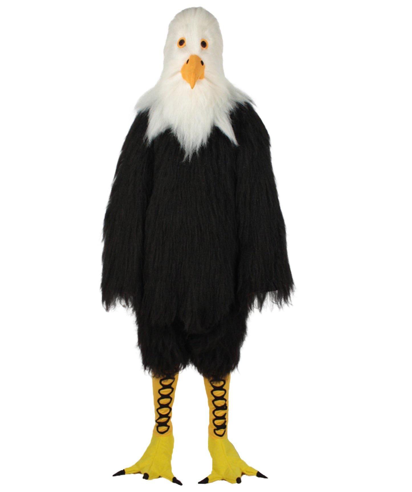 White and Black Eagle Costume with Mask