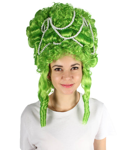 Lime Green Baroque Marie Antoinette Wig