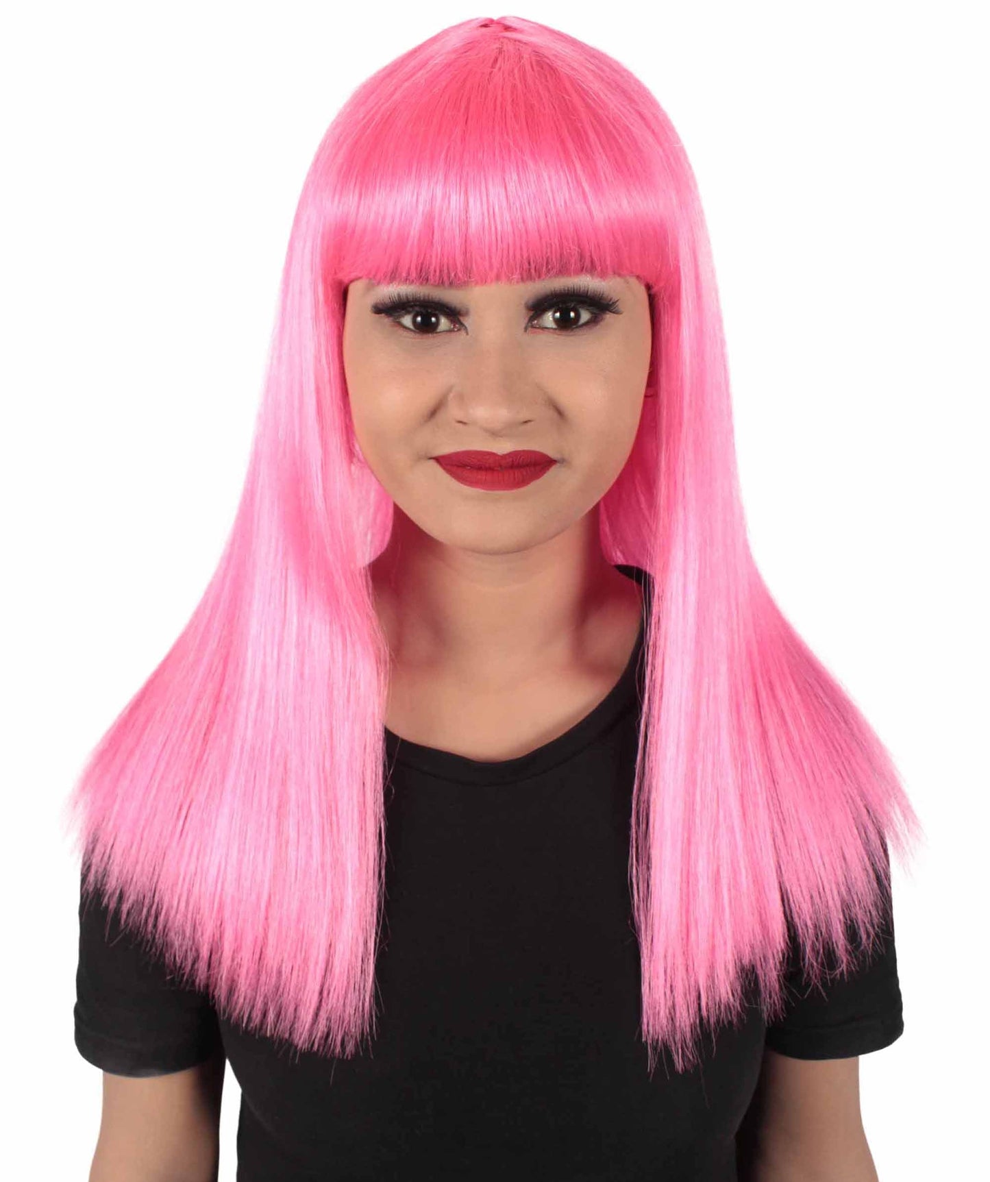 Dark Pink Straight Length  Diva Wig
