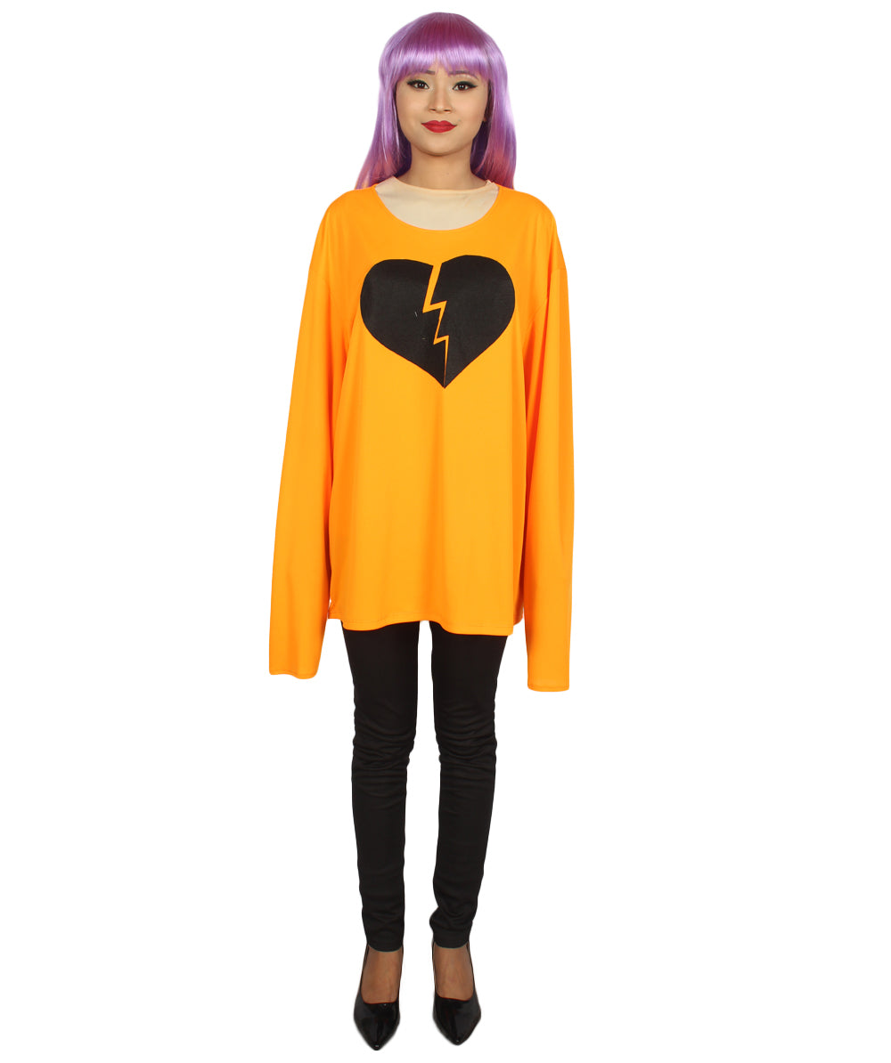 Orange My Heart Is Broken Long Sleeve Costume