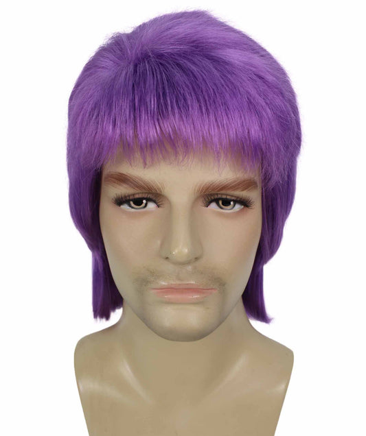 70's Rock Star Dark Purple Wigs