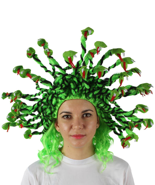 Light Green Greek Mythology Medusa Snake Wig