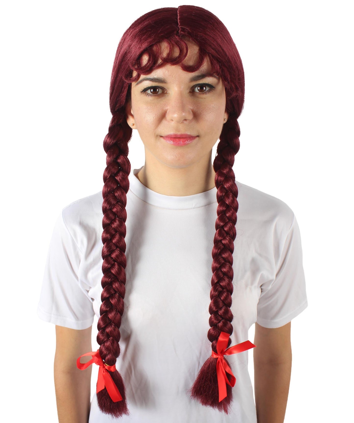 Burgundy Multiple Colors Option Long Braided Wig