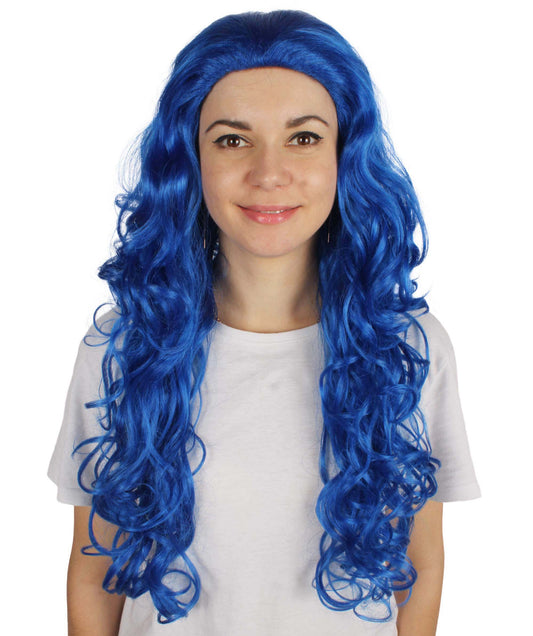 Dark Blue Disco Diva Wig 