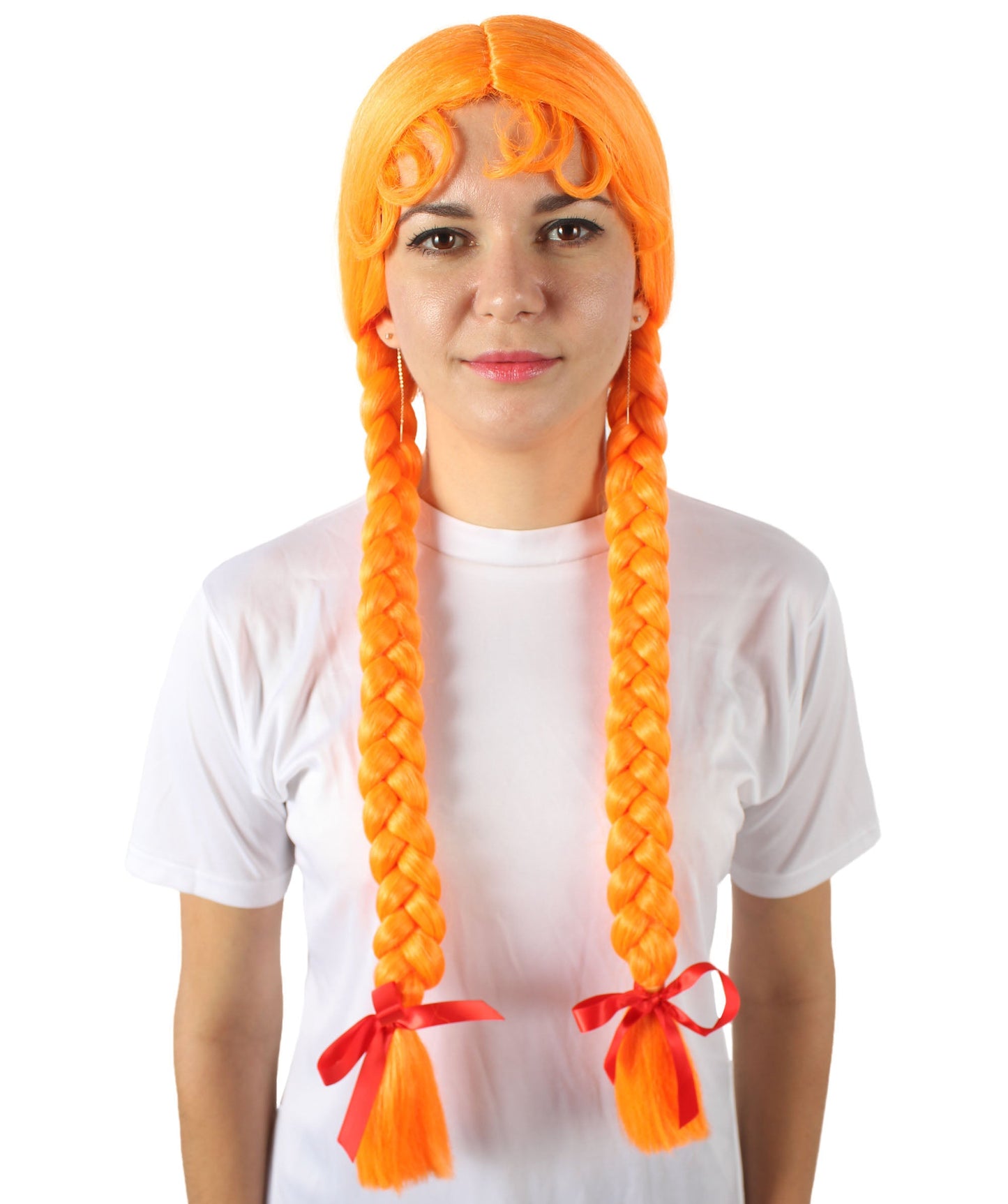 Orange Multiple Colors Option Long Braided Wig