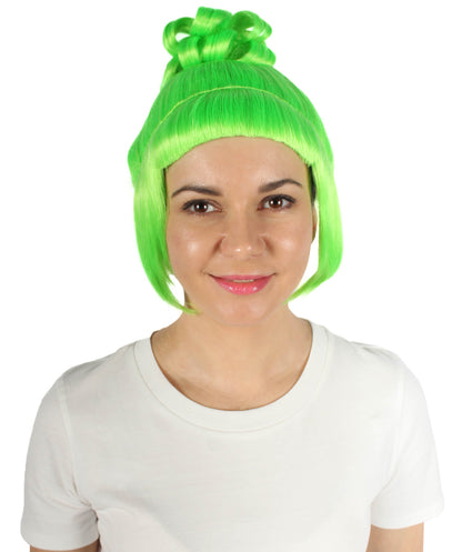 Light Green Animated Lucy Updo Wig