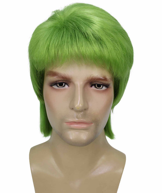 70's Rock Star Lime Green Wigs