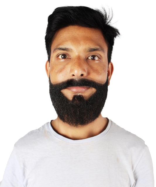 Synthetic Hair Black Beard