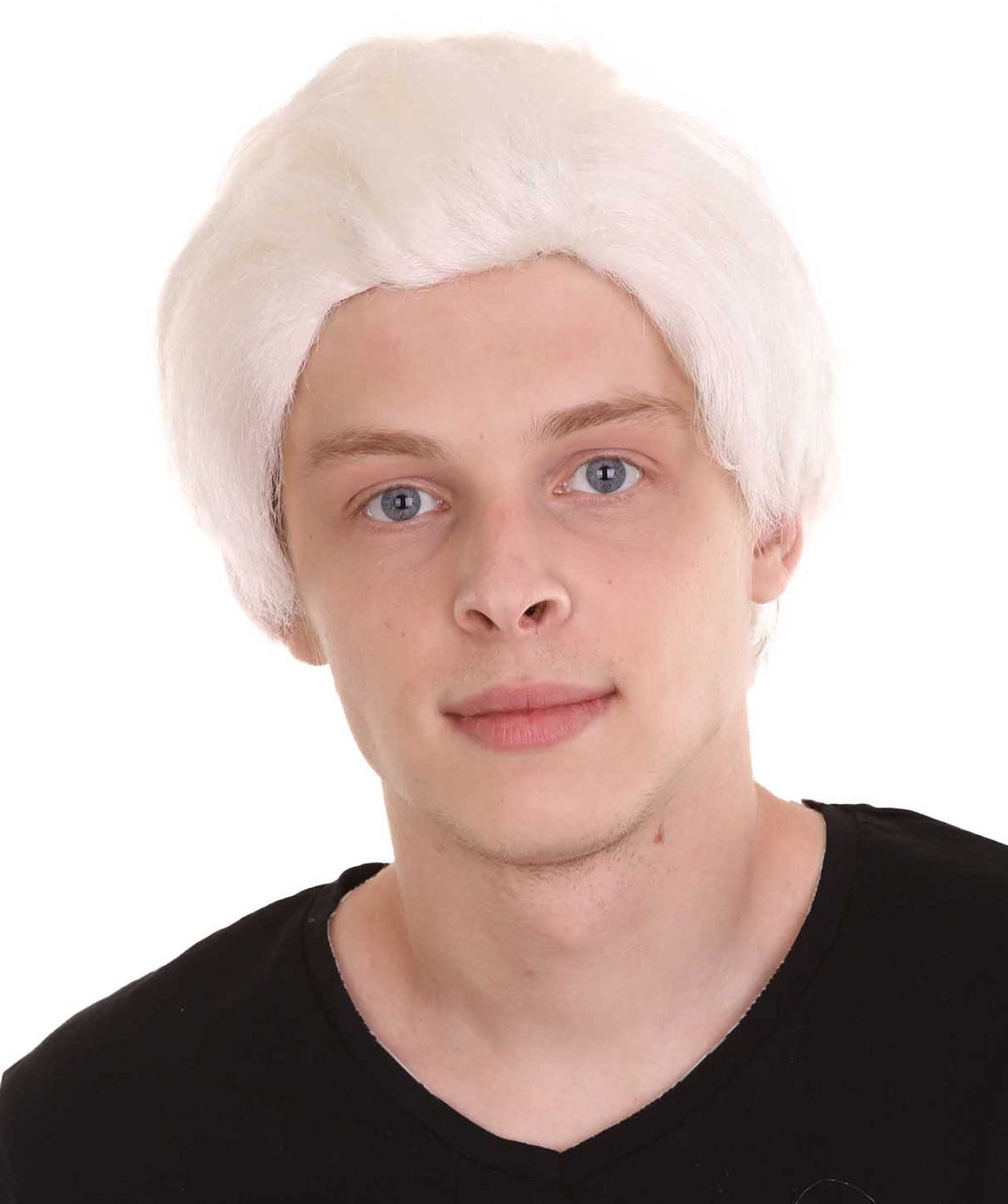 White Colonial Short Men Wig 