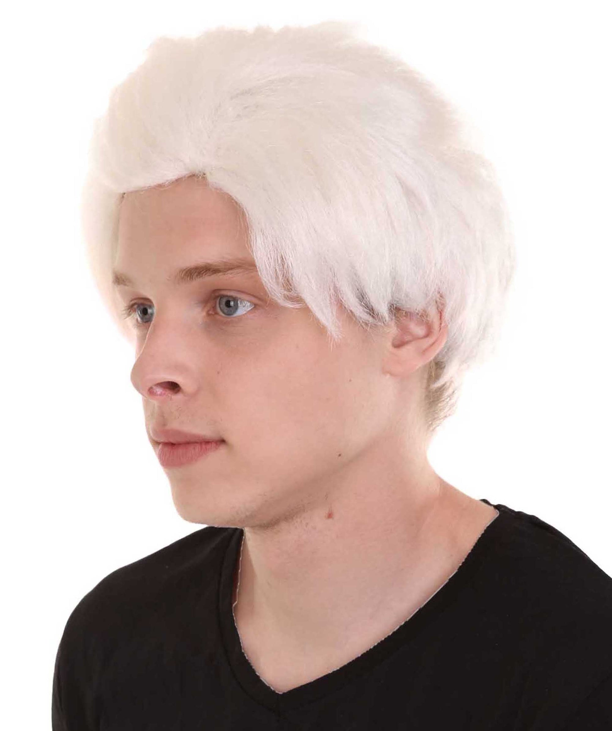 White Colonial Short Men Wig 