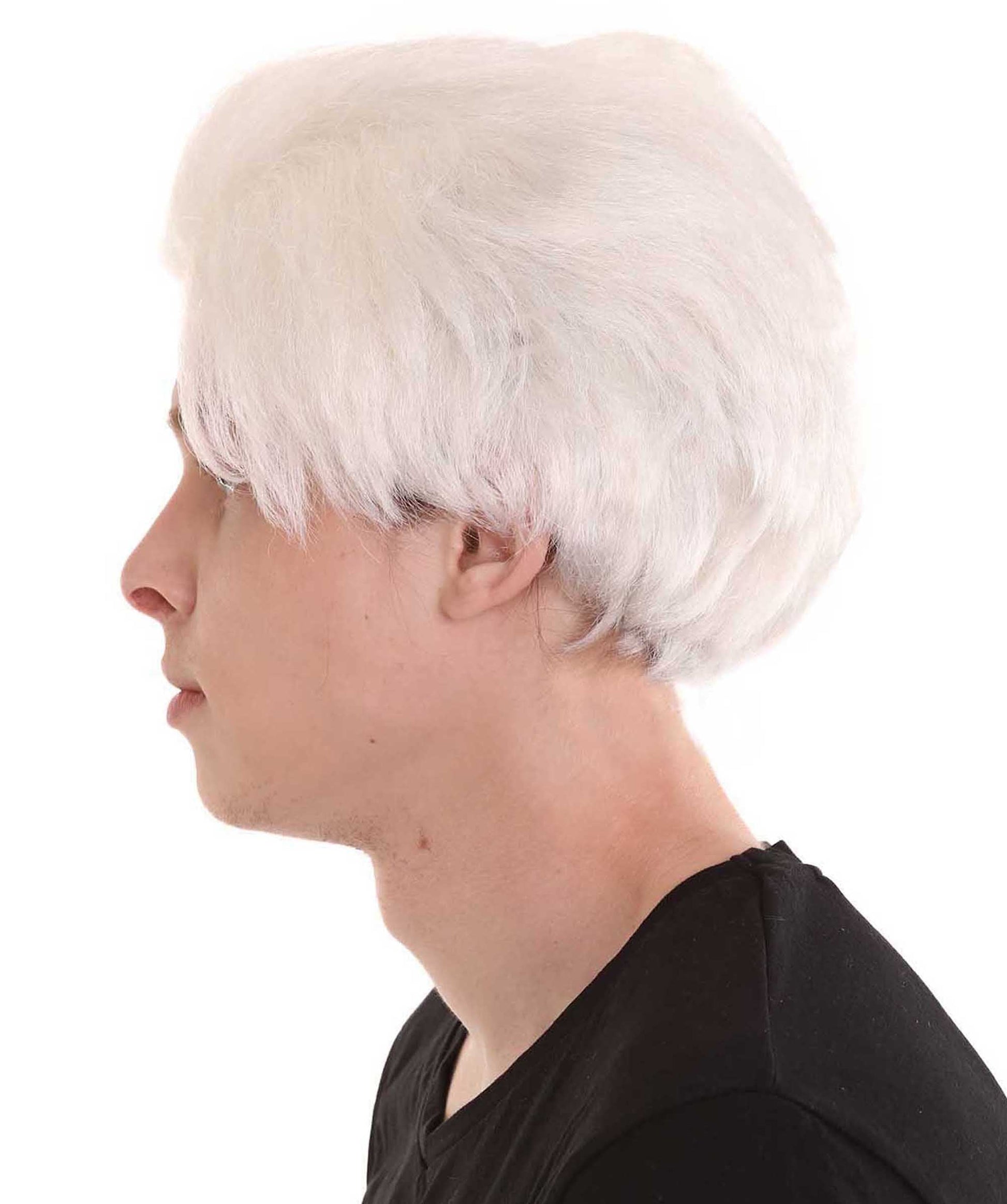 White Colonial Short Men Wig 