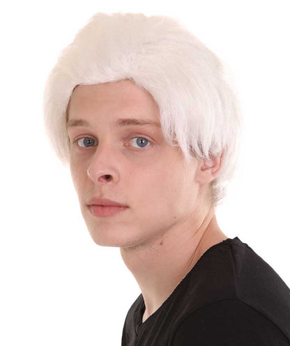 White Colonial Short Men Wig 