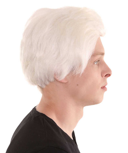 White Colonial Short Men Wig 