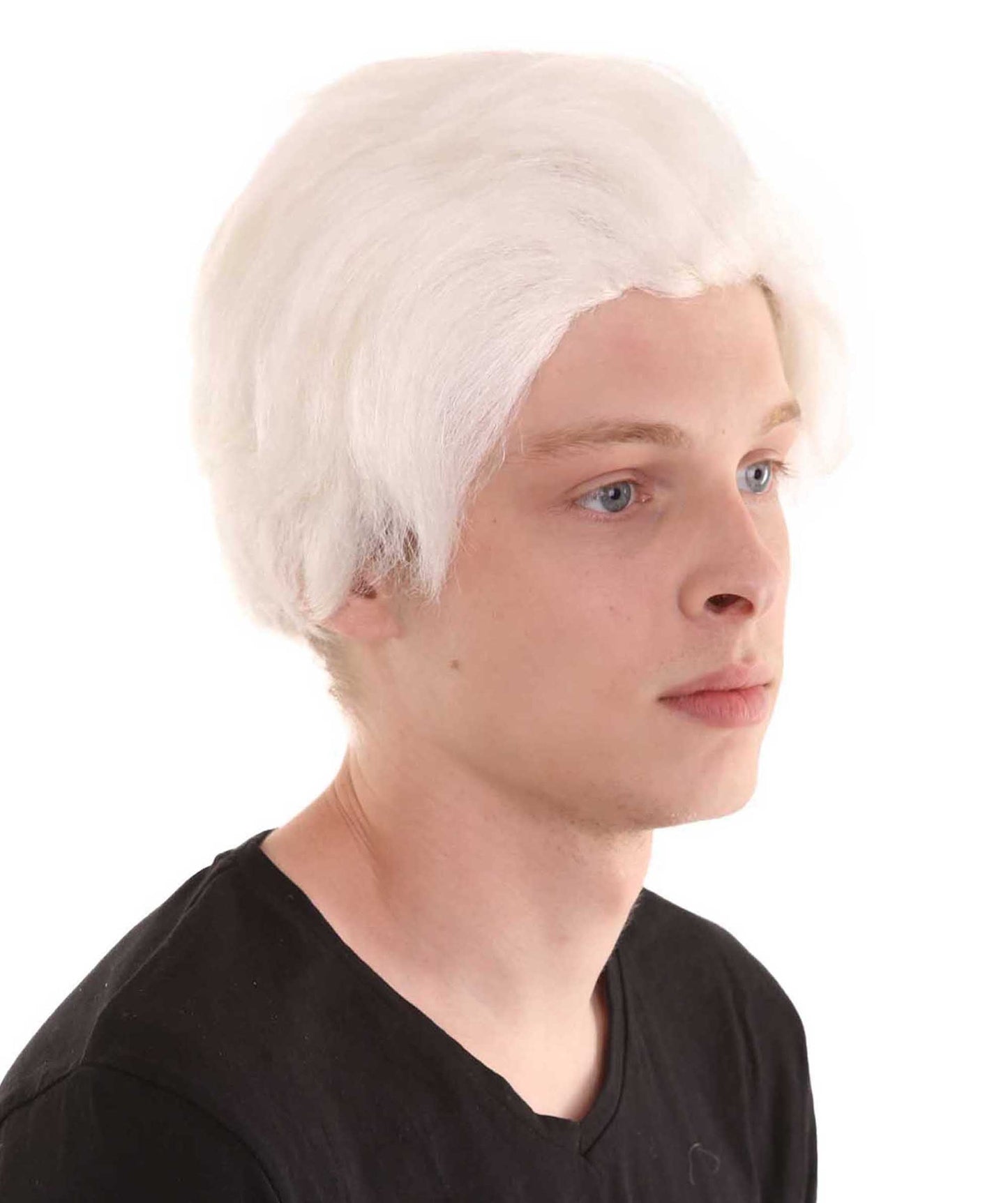 White Colonial Short Men Wig 