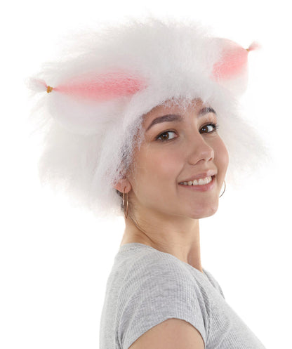 Fluffy Cat Womens Wig with Pink Ears