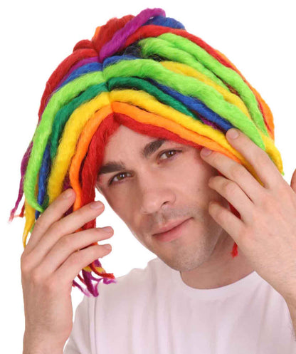 Rapper Rainbow Dreadlock Wig | Rainbow Celebrity Wigs | Premium Breathable Capless Cap