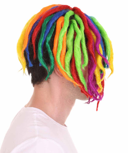 Rapper Rainbow Dreadlock Wig | Rainbow Celebrity Wigs | Premium Breathable Capless Cap