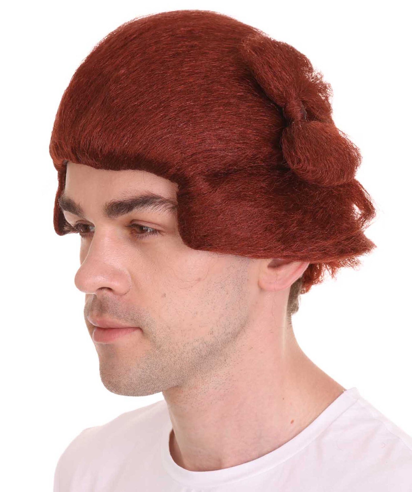 Blocks Men's Emmet Wig | Burgundy TV/Movie Wigs | Premium Breathable Capless Cap.