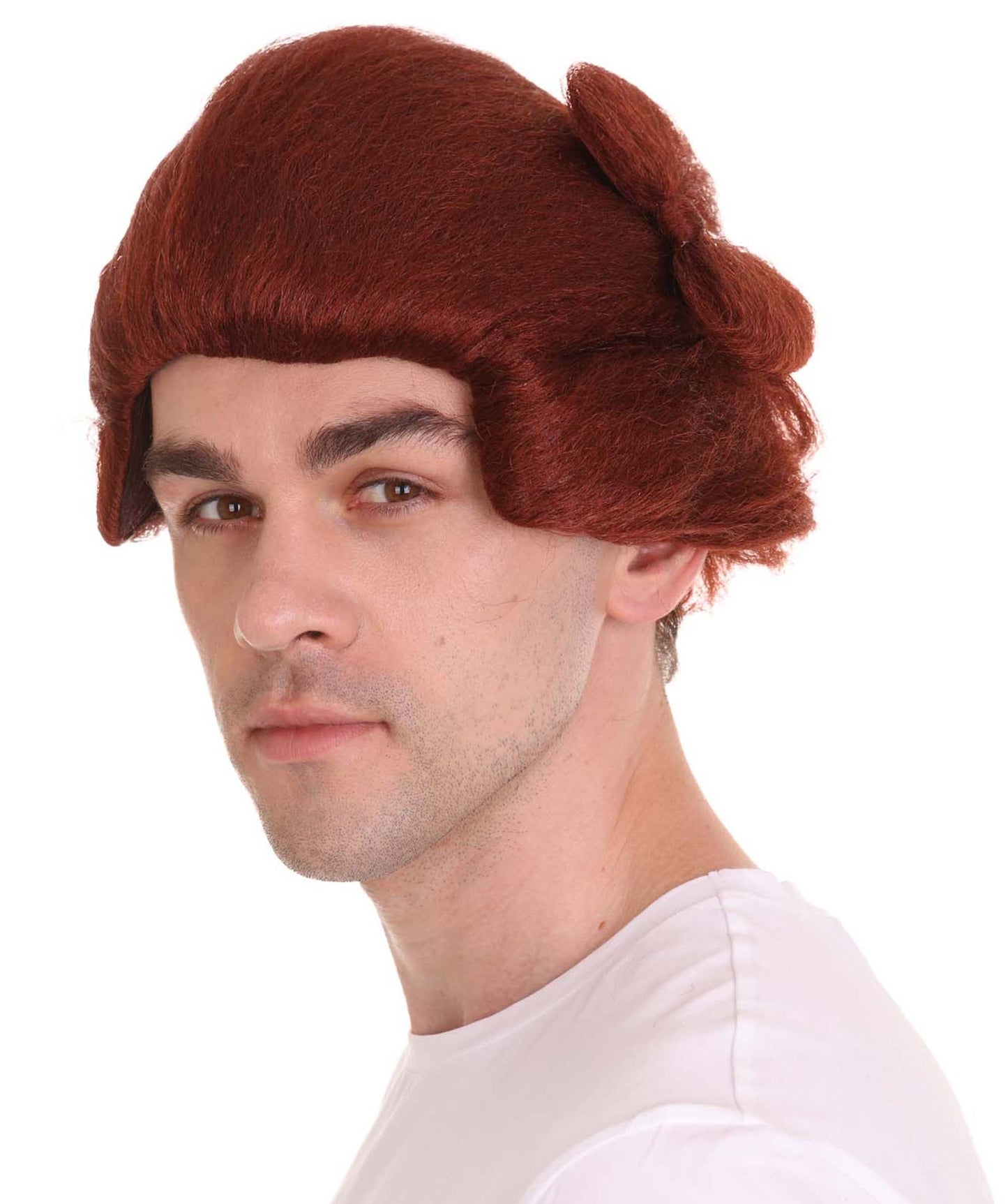 Blocks Men's Emmet Wig | Burgundy TV/Movie Wigs | Premium Breathable Capless Cap.