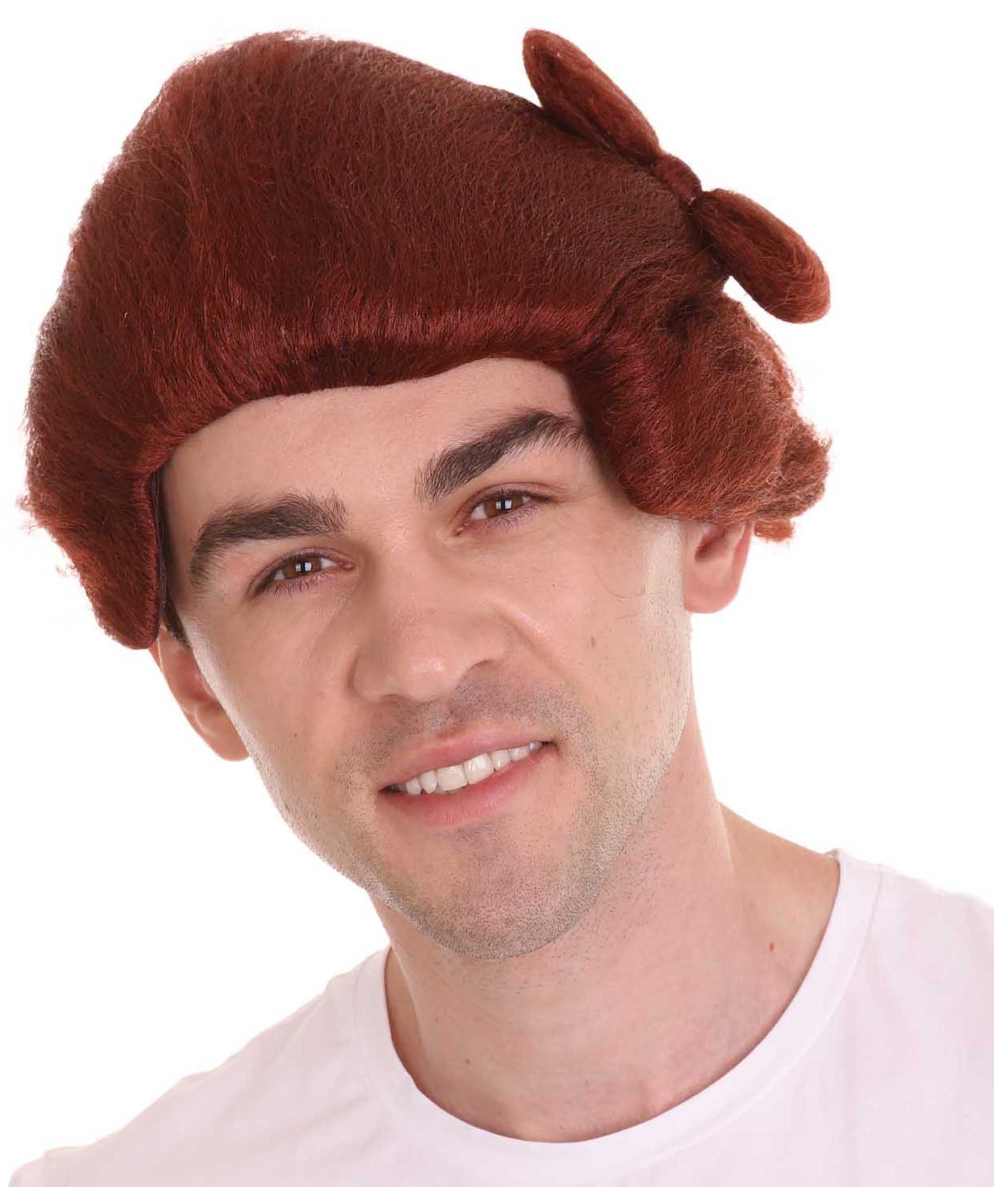 Blocks Men's Emmet Wig | Burgundy TV/Movie Wigs | Premium Breathable Capless Cap.