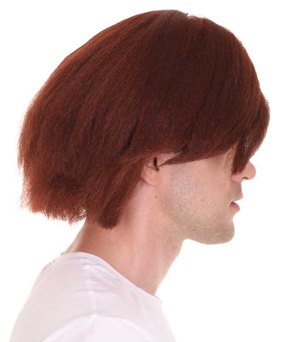 Blocks Men's Wig | Burgundy TV/Movie Wigs | Premium Breathable Capless Cap