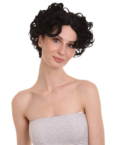 41'S betty womens black vintage wig