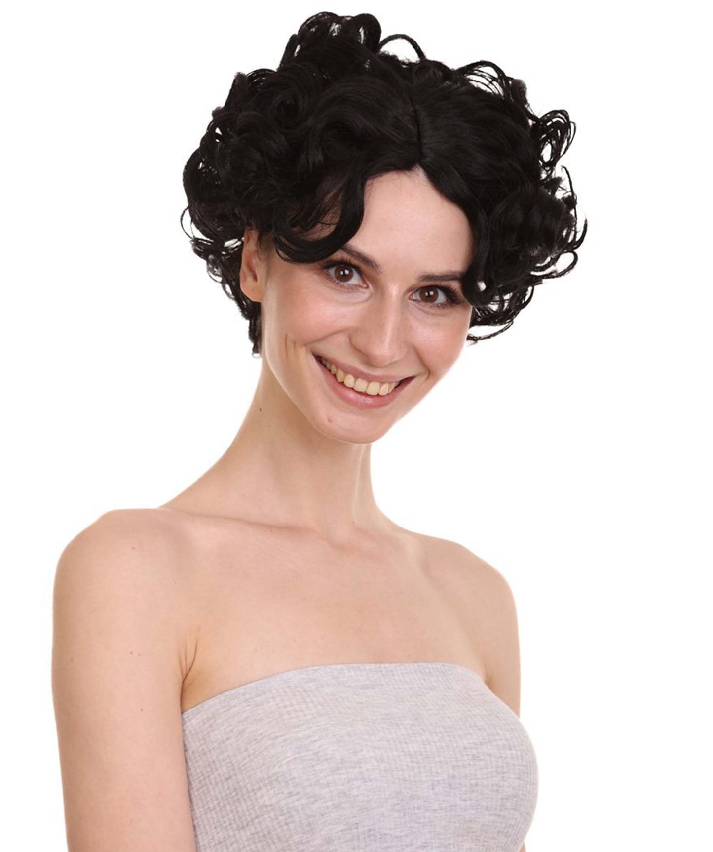 41'S betty womens black vintage wig-2