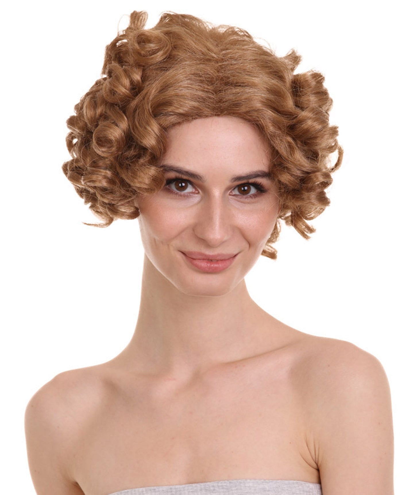 Doll Curly Womens Wig Collection | Character Fancy Halloween Wig | Premium Breathable Capless Cap | HPO