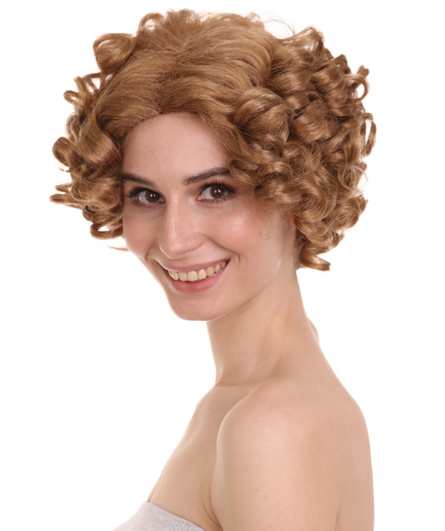 Doll Curly Womens Wig Collection | Character Fancy Halloween Wig | Premium Breathable Capless Cap | HPO