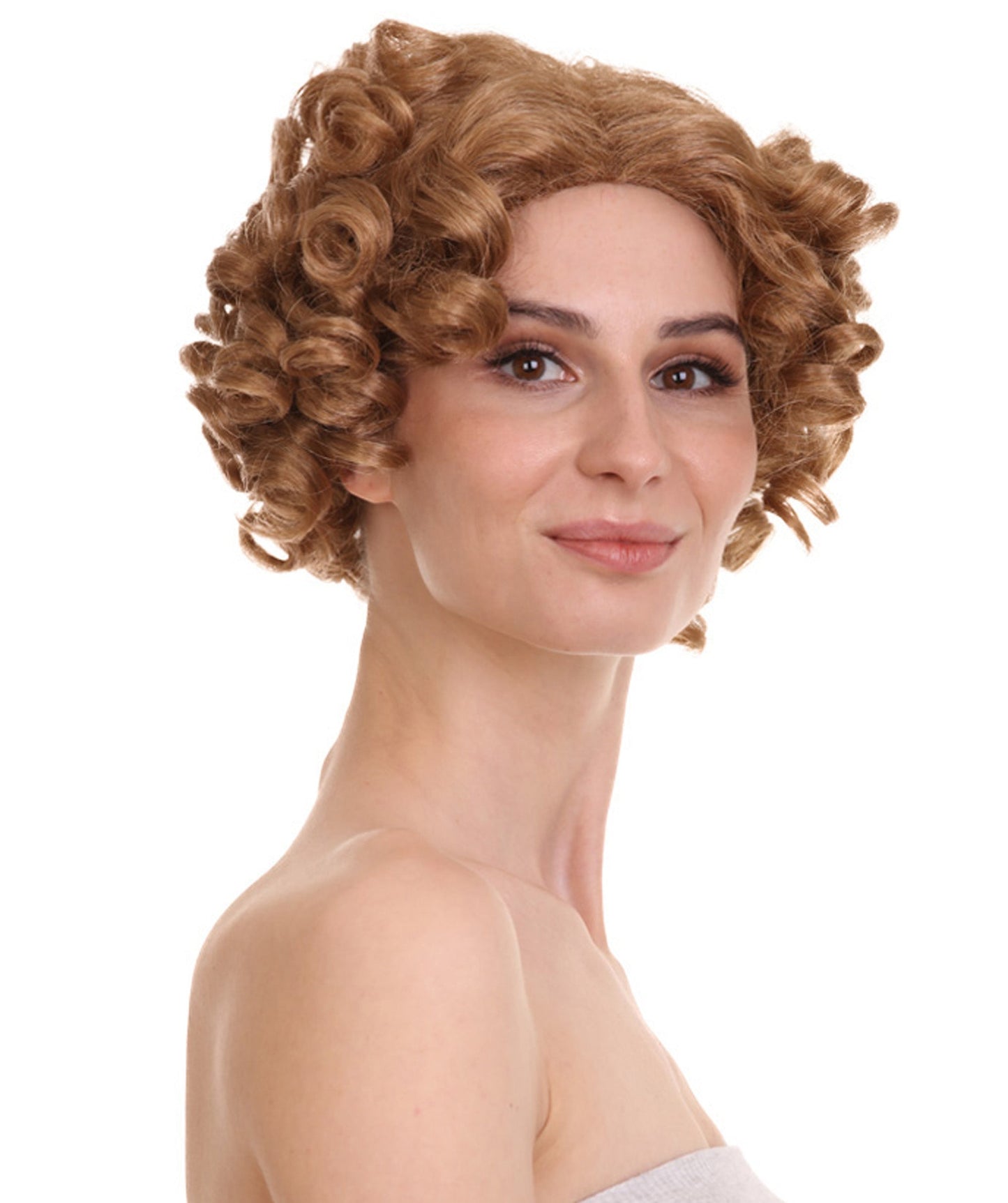 Doll Curly Womens Wig Collection | Character Fancy Halloween Wig | Premium Breathable Capless Cap | HPO