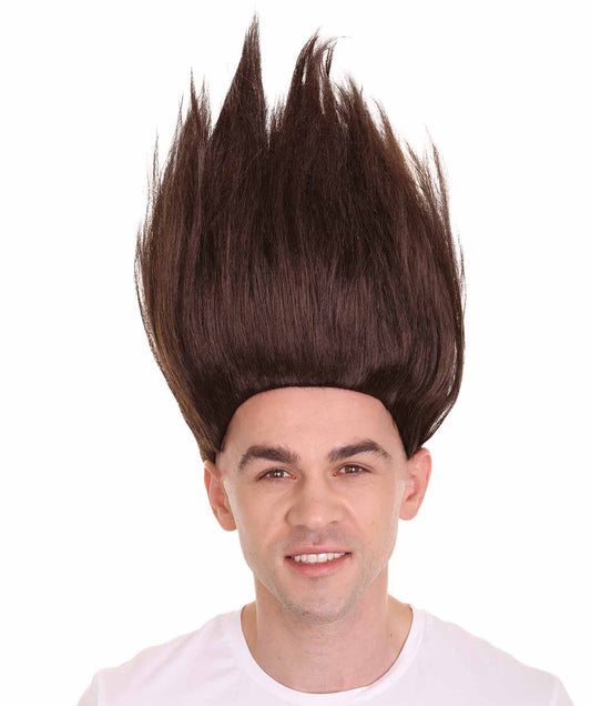 Mens Trolls Brown Wig