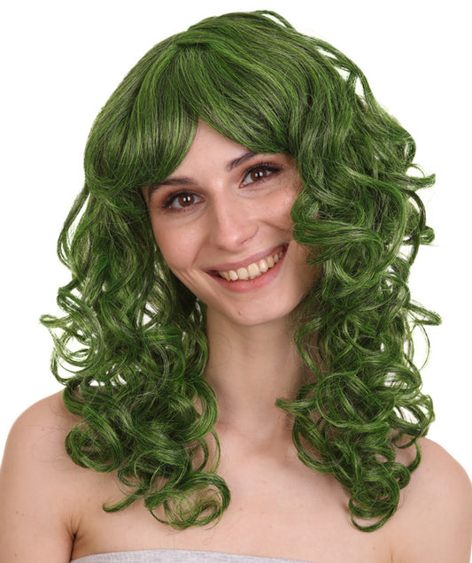 Long Green Women’s Wig