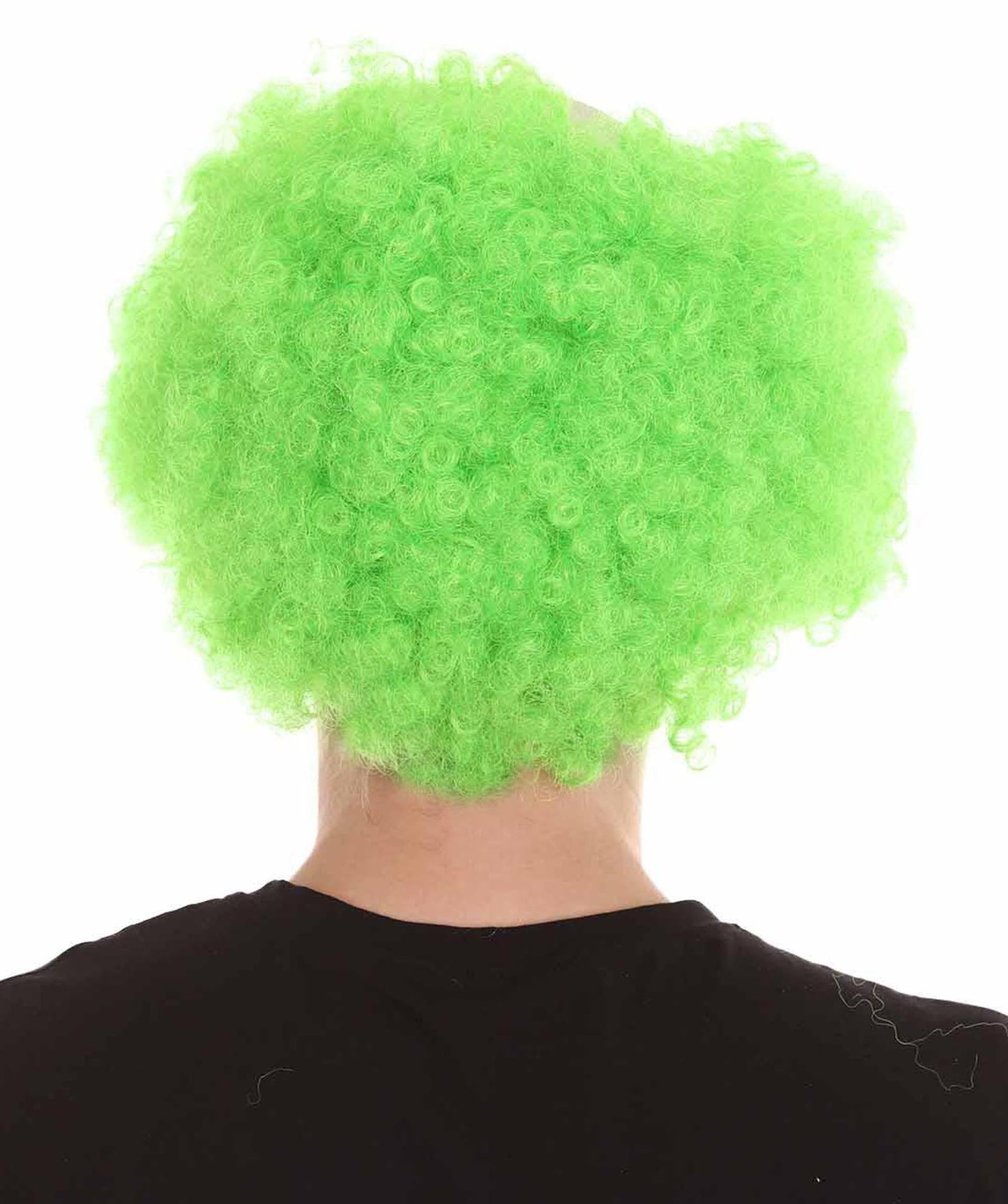 Green Unisex Scary Bald Clown Afro Wigs