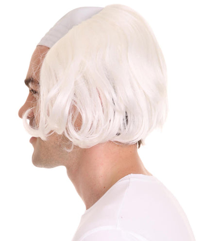 Old Fool Men Zombie Wig | White Scary Wigs