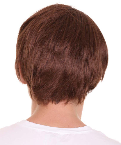 Movie Boy Short Wig | Brown TV/Movie Wigs | Premium Breathable Capless Cap