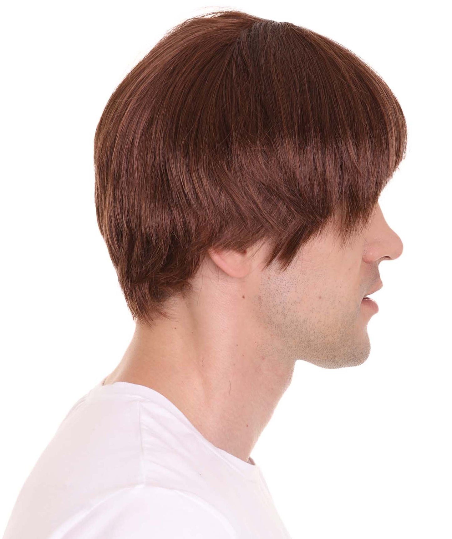 Movie Boy Short Wig | Brown TV/Movie Wigs | Premium Breathable Capless Cap