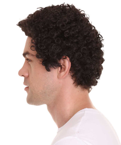 Crime Movie Afro Curly Wig | Brown TV/Movie Wigs | Premium Breathable Capless Cap