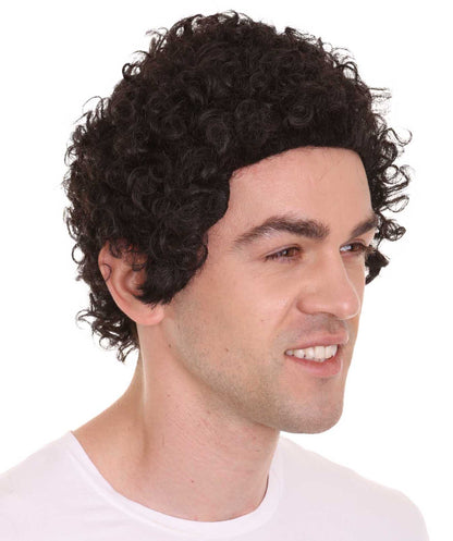 Crime Movie Afro Curly Wig | Brown TV/Movie Wigs | Premium Breathable Capless Cap