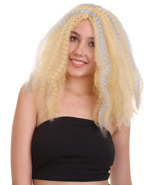 Women's Length Curly Wig Multi Colored