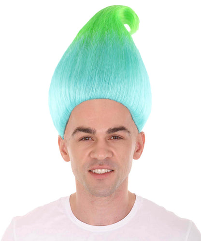 Unisex Troll Wig Collection , Assorted Colors Lots of Color Choices , Premium Breathable Capless Cap