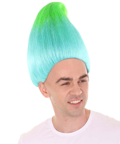 Unisex Troll Wig Collection , Assorted Colors Lots of Color Choices , Premium Breathable Capless Cap