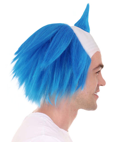 Scary Twisted Clown Blue Wig | Horror TV/Movies Wigs