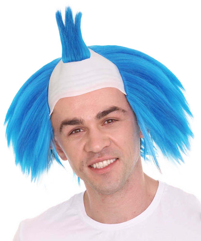 Scary Twisted Clown Blue Wig | Horror TV/Movies Wigs