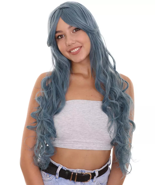 Blue Halloween Wig