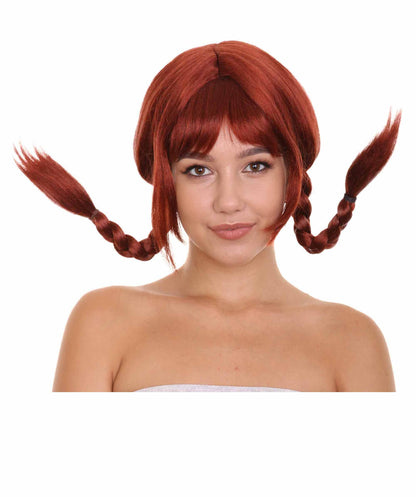 Dark Auburn Bavarian Girl Women's Wig