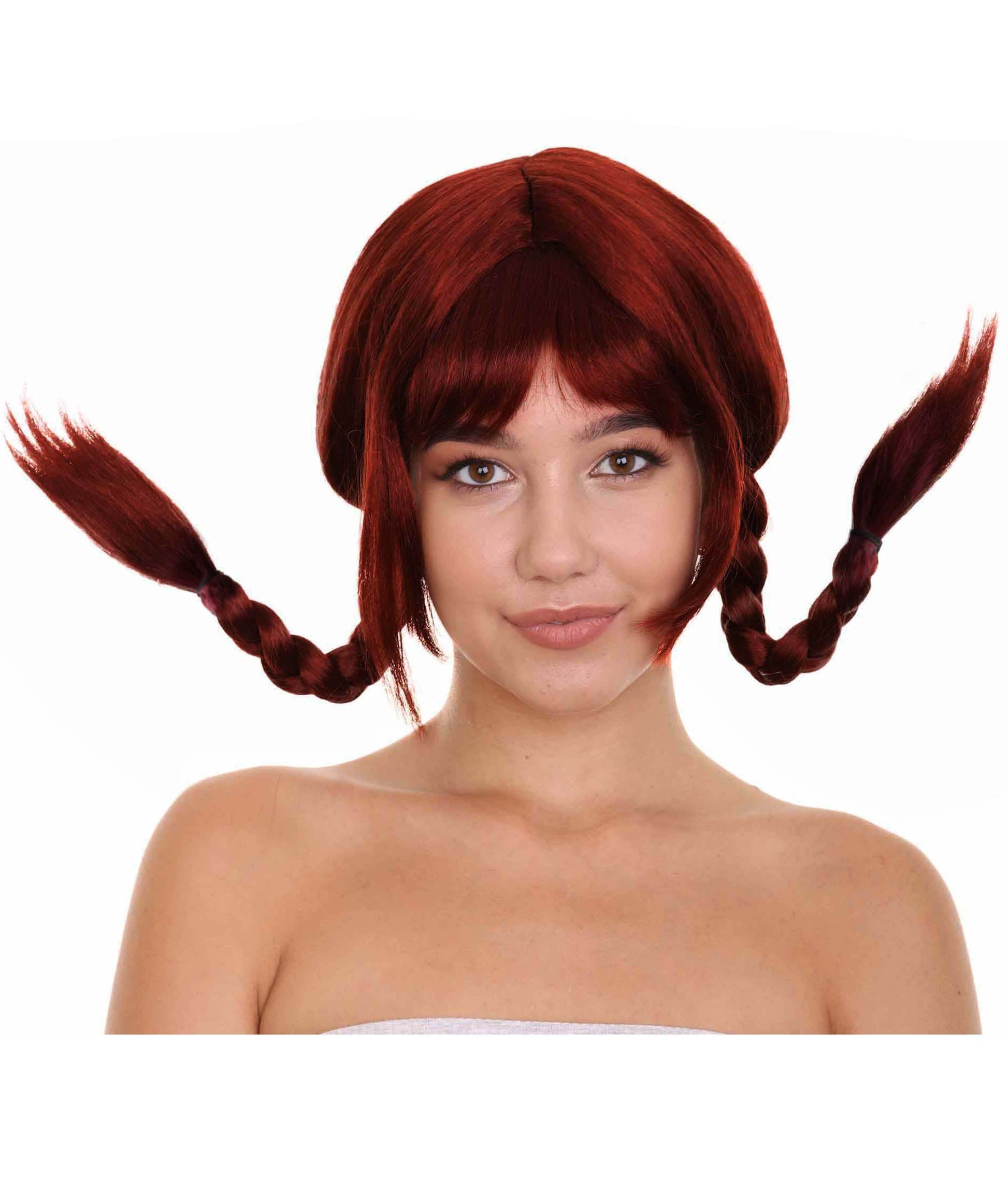 Burgundy Bavarian Girl Women's Wig