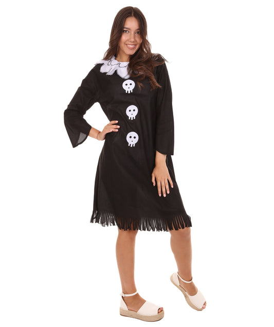 Women's Frightful Clown Costume | Black Fancy Costume