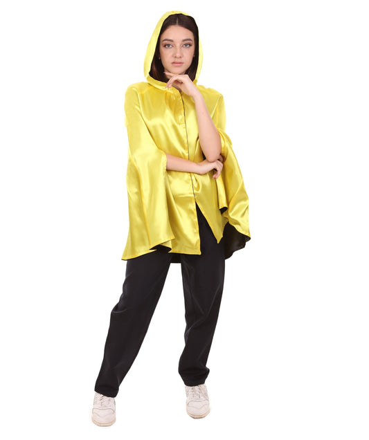 Gold Reversible Hooded Cape Costume